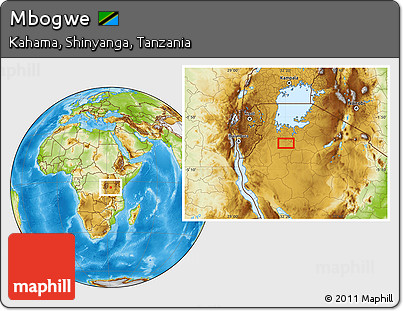 Physical Location Map of Mbogwe