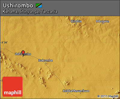 Physical Map of Ushirombo