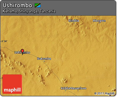 Physical Map of Ushirombo