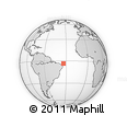 Outline Map of the Area around 3° 30' 2" S, 33° 55' 29" W, rectangular outline