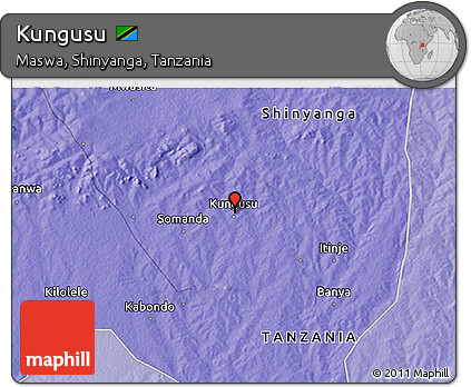 Political 3D Map of Kungusu