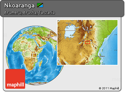 Physical Location Map of Nkoaranga