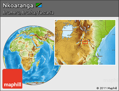 Physical Location Map of Nkoaranga