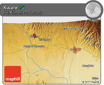 Physical 3D Map of Kware