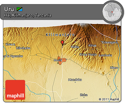 Physical 3D Map of Uru