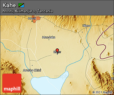 Physical 3D Map of Kahe