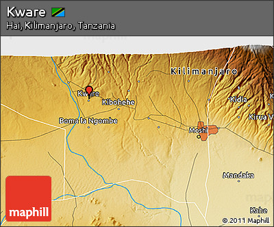 Physical 3D Map of Kware