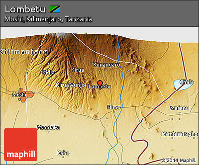 Physical 3D Map of Lombetu