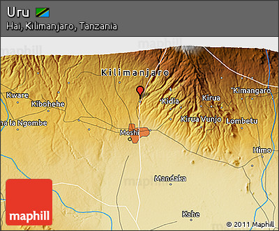 Physical 3D Map of Uru
