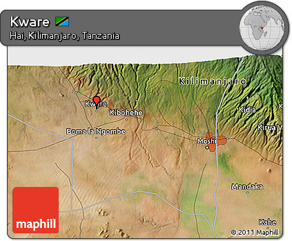 Satellite 3D Map of Kware