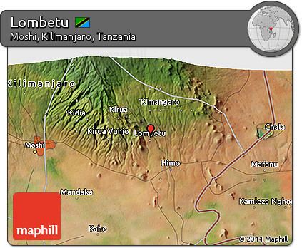 Satellite 3D Map of Lombetu