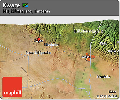 Satellite 3D Map of Kware