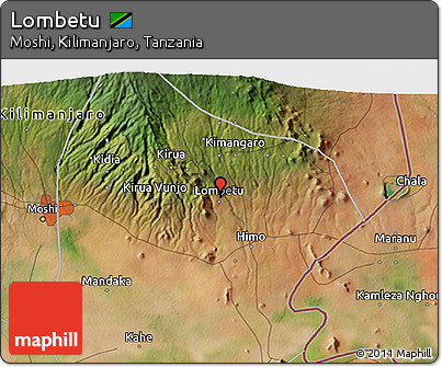 Satellite 3D Map of Lombetu
