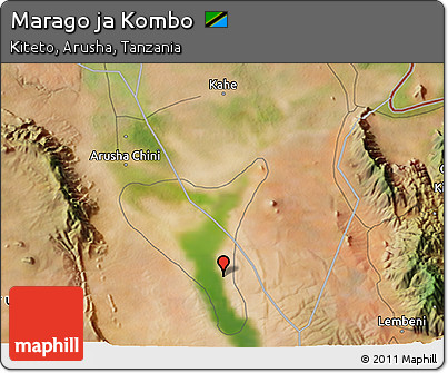 Satellite 3D Map of Marago Ja Kombo