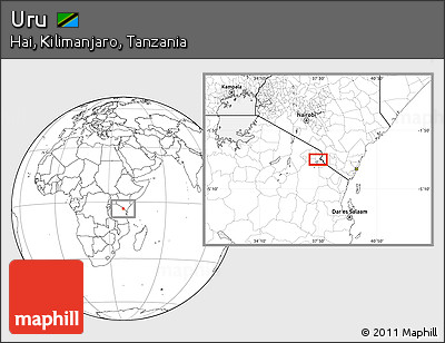 Blank Location Map of Uru