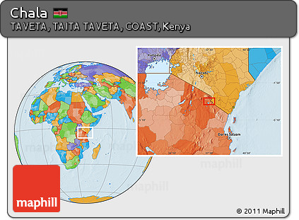 Political Location Map of Chala