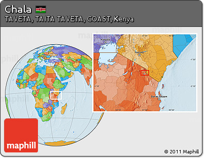 Political Location Map of Chala