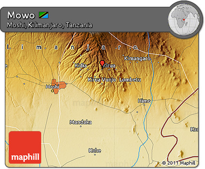Physical Map of Mowo