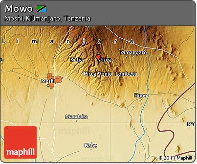 Physical Map of Mowo