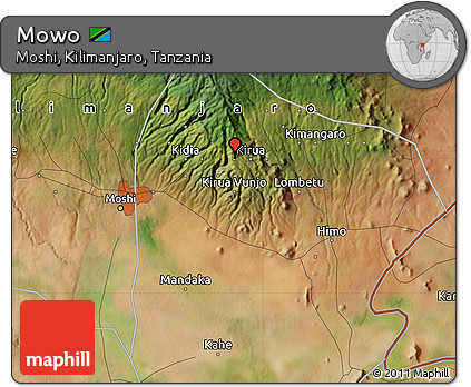 Satellite Map of Mowo