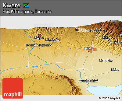 Physical Panoramic Map of Kware