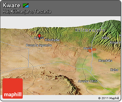 Satellite Panoramic Map of Kware