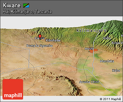 Satellite Panoramic Map of Kware