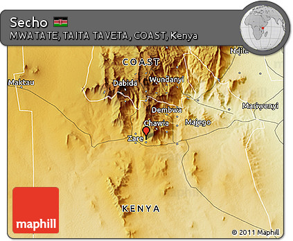 Physical 3D Map of Secho