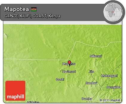 Physical 3D Map of Mapotea