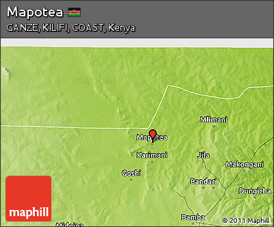 Physical 3D Map of Mapotea