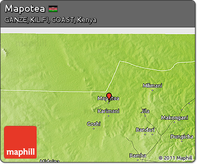 Physical 3D Map of Mapotea