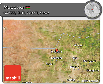 Satellite 3D Map of Mapotea