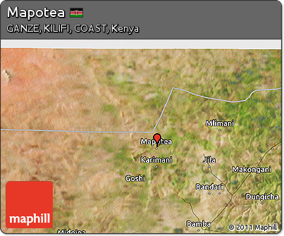 Satellite 3D Map of Mapotea