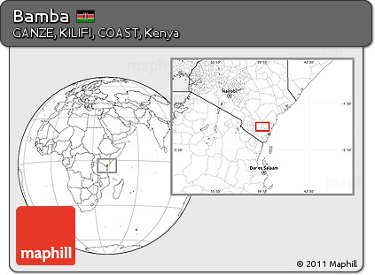 Blank Location Map of Bamba