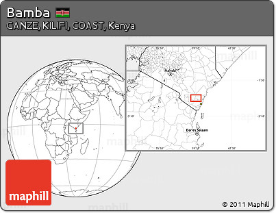 Blank Location Map of Bamba