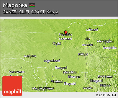Physical Panoramic Map of Mapotea