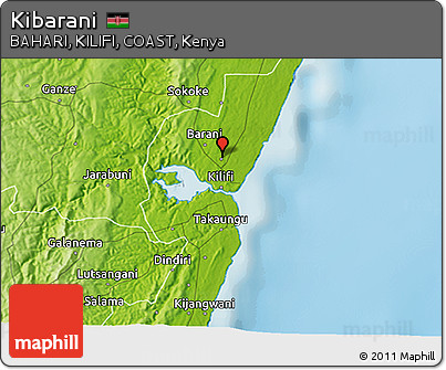 Physical 3D Map of Kibarani