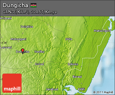 Physical Map of Dungicha