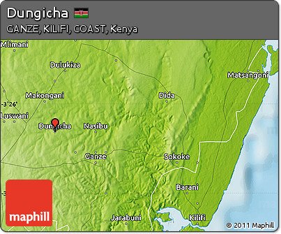 Physical Map of Dungicha