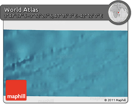 Satellite 3D Map of the Area around 3° 30' 2" S, 41° 43' 30" E