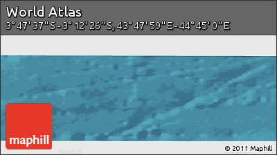 Satellite Panoramic Map of the Area around 3° 30' 2" S, 44° 16' 29" E