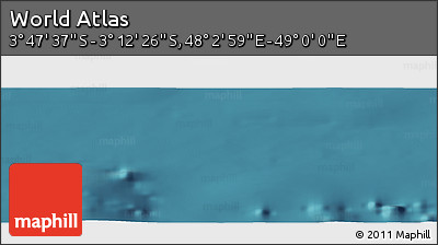 Satellite Panoramic Map of the Area around 3° 30' 2" S, 48° 31' 29" E
