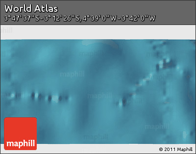 Satellite 3D Map of the Area around 3° 30' 2" S, 4° 10' 30" W