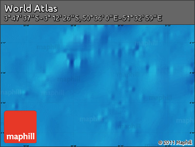 Physical Map of the Area around 3° 30' 2" S, 51° 4' 30" E