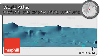Satellite Panoramic Map of the Area around 3° 30' 2" S, 55° 19' 30" E