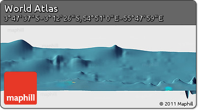 Satellite Panoramic Map of the Area around 3° 30' 2" S, 55° 19' 30" E