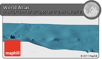 Satellite Panoramic Map of the Area around 3° 30' 2" S, 56° 10' 29" E