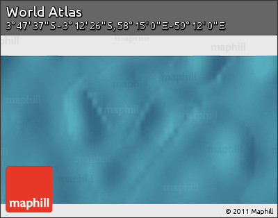 Satellite 3D Map of the Area around 3° 30' 2" S, 58° 43' 30" E
