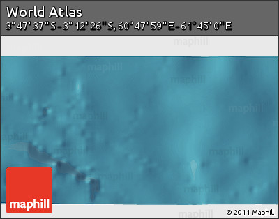 Satellite 3D Map of the Area around 3° 30' 2" S, 61° 16' 29" E
