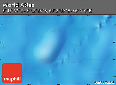 Physical Map of the Area around 3° 30' 2" S, 65° 31' 30" E